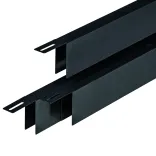 Krimp/Uitzet maskeer U-profiel zwart gecoat 31