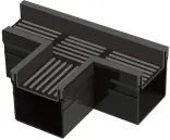 Top Stone 100/100 T-stuk - Zwart (Aluminium)-Optimale waterafvoer