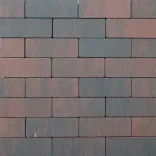 Strackstone Crown GRN+ Dikformaat 21x7x8 vlak wijnrood/antraciet genuanceerd KOMO PL2-Gekleurde onderlaag van beton met hoge kwaliteit deklaag