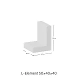 L-Element 50x40x40 Antraciet-