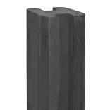 Beton-sleufpaal Zaan 10x10x275 antraciet Vlakke kop eind-