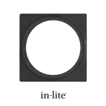 In-Lite PLATE 1 afdekplaat black voor Big Flux - Luna-