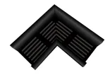 Top Stone 100/100 Hoekstuk - Zwart (Aluminium)-Optimale waterafvoer
