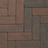 Strackstone+ Dikformaat 21x7x8 vlak wijnrood/antraciet genuanceerd PL3-Verscheidenheid aan mogelijkheden