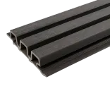 WPC WEO35 Gardenwall 33x170mm (wb 140mm) 290cm Dark Grey-Optiek van hedendaags open latwerk
