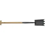 Zwanehals spade met lip essen steel 750mm-