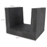 (H) U-element 40x50x40 Antraciet-Voor de realisatie van hoogteverschillen