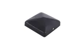 Paalornament piramide 91mm zwart-