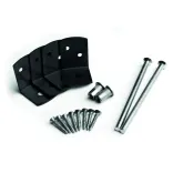 Betonschutting - bevestiging Zwart tbv betonpaal 10x10-