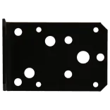 Hoekanker z/rilL 90x90x60mm zwart TXT p/stuk-