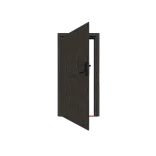 Excellent/Elegant Enkele deur Zwart Dicht Linksdraaiend-Inclusief hang- en sluitwerk