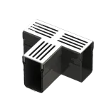 Star Drain 65/100 T-stuk - Grijs (Aluminium)-Optimale waterafvoer