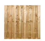 Tuinscherm Hengelo 15-planks 15x140mm 180x180cm RVS Geschroefd-Levensduur van 15-20 jaar zonder grondcontact