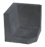 L-Hoekelement 40x40x40cm Antra-Voor de realisatie van hoogteverschillen