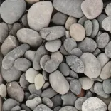 Beach Pebbles Zwart 30-80mm 20kg-Duurzaam