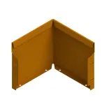Flexline Hoek Corten 24cm-Gemakkelijk en snel te monteren
