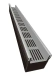 Top Stone 100/100 Lijngoot - Grijs (Aluminium) 100cm-Optimale waterafvoer