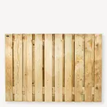 Tuinscherm Vleuten (19+2) Vuren groen geïmpregneerd 180x130-Groen geïmpregneerd vuren