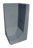 L-Hoekelement 80x40x40 Antraciet-
