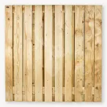 Tuinscherm Vleuten (19+2) Vuren groen geïmpregneerd 180x180-Groen geïmpregneerd vuren