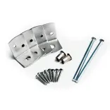 Betonschutting - bevestiging RVS tbv betonpaal 10x10-