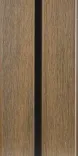 WPC WEO60 Gardenwall 33x170mm (wb 140mm) 290cm Teak-Rot- en vlekbestendig