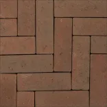 Strackstone+ Dikformaat 21x7x8cm vlak wijnrood/havanna genuanceerd-Verscheidenheid aan mogelijkheden