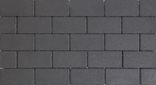 Design brick 6 cm black komo
