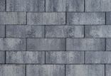 Patio longstone 7 cm nero/grey