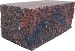 Splitrock hoekstuk 29x13x11 cm bruin/zwart geknipte kopse kant