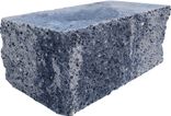Splitrock hoekstuk 29x13x11 cm grijs/zwart
