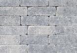 Stonique trommel longstone 7 cm grijs/zwart