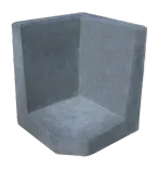 L-Hoekelement 50x40x40 Antraciet-Functioneel