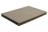 3x21x400cm Light Grey-Dubbelzijdig toepasbaar profiel met glad en houtnerf oppervlak