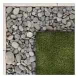 Beach Pebbles Zwart 30-80mm 20kg-Drainerend