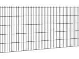 Hillfence metalen scherm dubbele staafmat 250x103cm zwart-Privacy creëren i.c.m. klimplanten