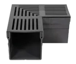 Star Drain Mini 65/60 Hoekstuk - Zwart (Aluminium)-Eenvoudige installatie