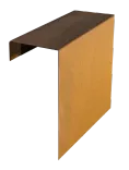 Corten Overzetstuk 500x300x150mm-Er ontstaat een oranjebruine roestlaag na blootstelling aan buitenlucht