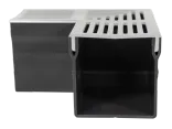 Star Drain Mini 65/60 Hoekstuk - Grijs (Aluminium)-Verschillende aansluitmogelijkheden
