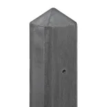 Beton-paal IJssel antraciet diamantkop 10x10x280cm T-model-
