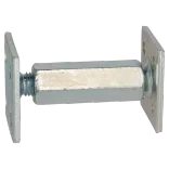 Paalhouder hoogte verstelbaar 70x70 GV-