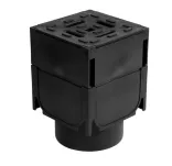 Hexaline Hoek Slotline Zwart-