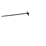 Kruisheng 400mm zwart TXT-