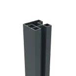Boston Alu H paal 75x75mm 300cm RAL7016 incl. afwerkprofiel-