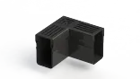 Star Drain 65/100 Hoekstuk - Zwart (Aluminium)-Optimale waterafvoer