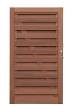 Keruing elegant poort 14 met slot 100x180cm incl. aanslaglat-Sterke en dichte houtsoort
