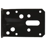 Hoekanker m/ril 90x90x60mm zwart TXT p/stuk-