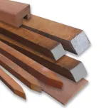 Azobé Paal Ruw 5x5x200cm-Geschikt voor grondcontact