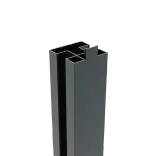 Boston Alu H paal 75x75mm 300cm RAL7016 incl. afwerkprofiel-