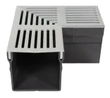 Star Drain Mini 65/60 Hoekstuk - Grijs (Aluminium)-Eenvoudige installatie